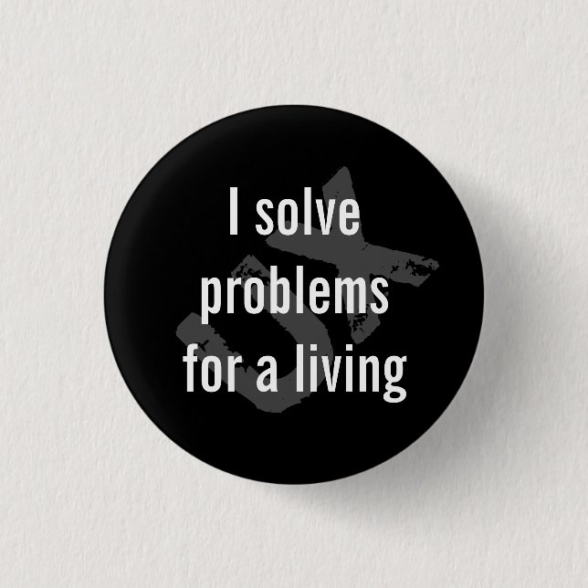 I solve problems button (Front)