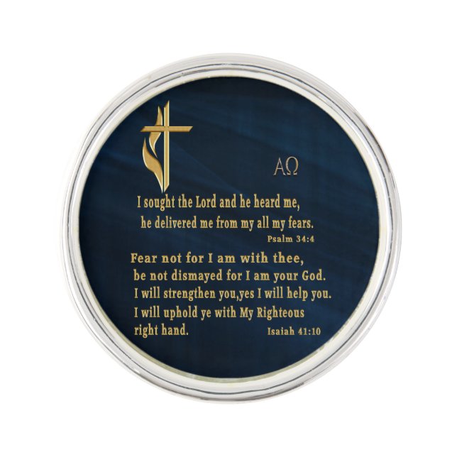 I sought the Lord Lapel Pin (Front)