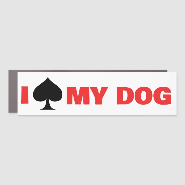 I spayed my dog car magnet (Front)