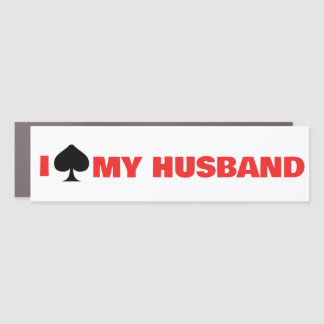 I Spayed My Husband Car Magnet