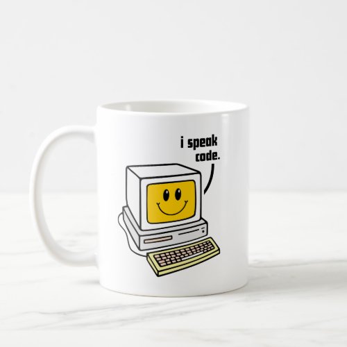 i speak code coffee mug