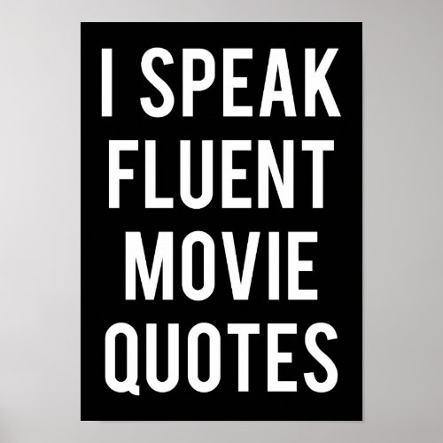 I speak fluent movie poster
