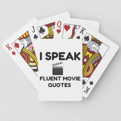 I Speak Fluent Movie Quotes Playing Cards
