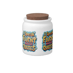 I Speak Fluent Movie Quotes Retro Pop Art Candy Jar