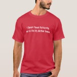 I Speak Fluent Patriarchy - Funny Shirt at Zazzle