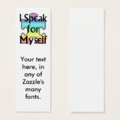 I Speak for Myself (Front & Back)