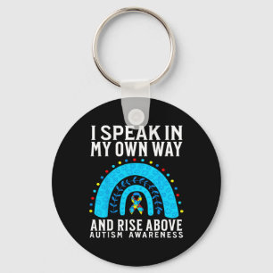 I Speak In My Own Way Support Autism Awareness Gif Keychain