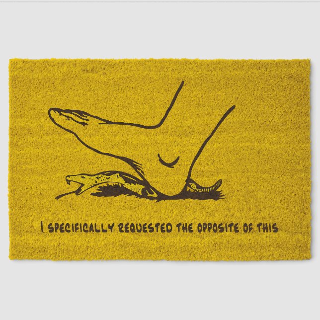 I specifically requested the opposite of this Meme Fiber Doormat (Front)