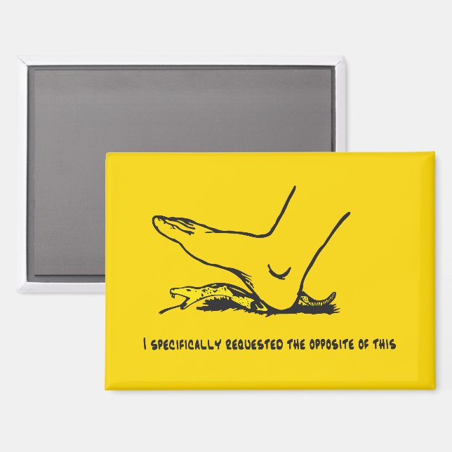 I specifically requested the opposite of this Meme Magnet (Front/Back)