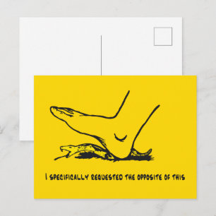 I specifically requested the opposite of this Meme Postcard