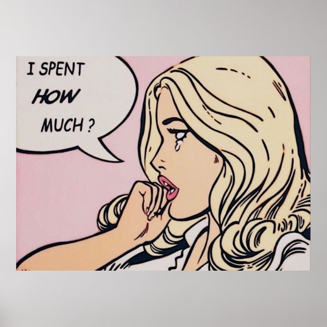 i spent how much poster (Front)