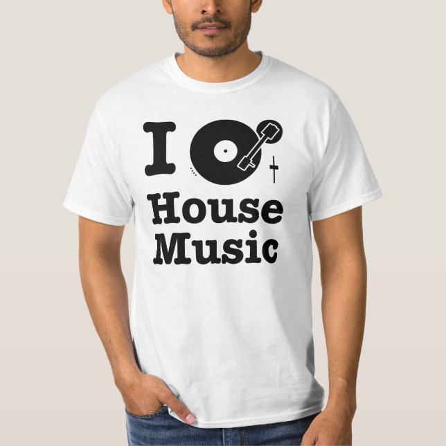 I spin House Music T-Shirt (Front)
