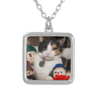 I Spy A Calico Silver Plated Necklace