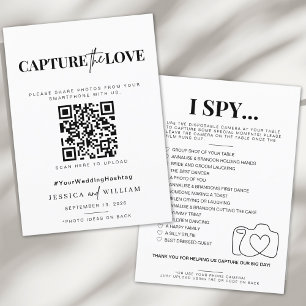I spy wedding game Capture the love photo scavenge Menu