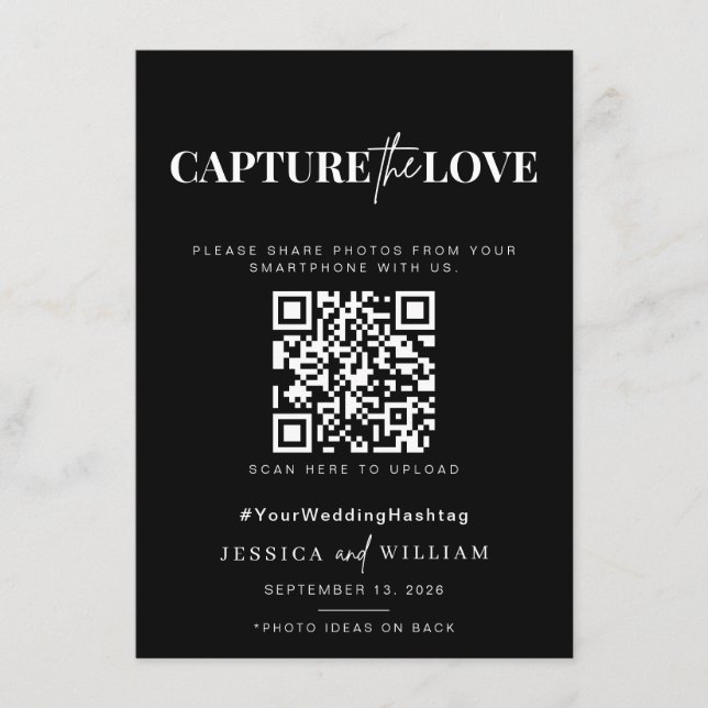 I spy wedding game Capture the love photo scavenge Menu (Front)