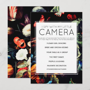 I Spy With My Little Camera Wedding Game Invitation