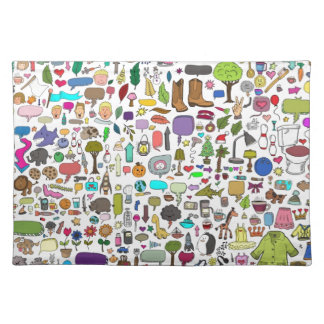 I spy with my little eye placemat