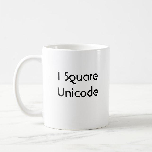 I Square Unicode Mug (Left)