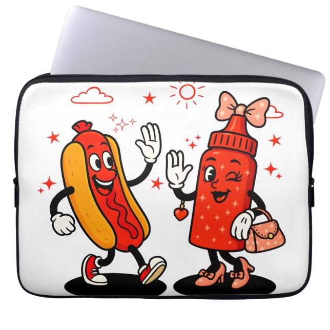 I Squirt On Juicy Wieners Adult Humor Funny Laptop Sleeve (Front)