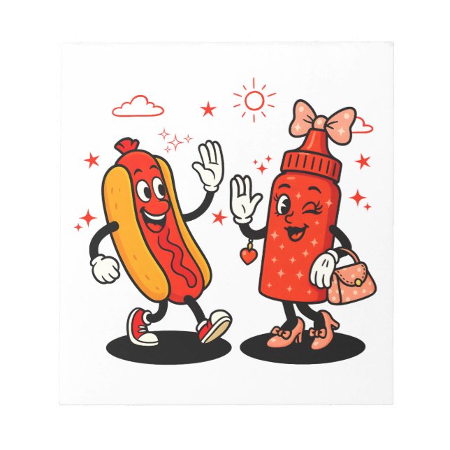 I Squirt On Juicy Wieners Adult Humor Funny Notepad (Front)