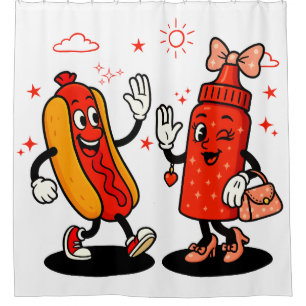 I Squirt On Juicy Wieners Adult Humor Funny Shower Curtain