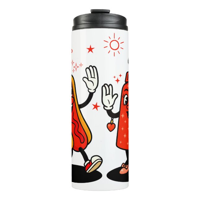 I Squirt On Juicy Wieners Adult Humor Funny Thermal Tumbler (Front)