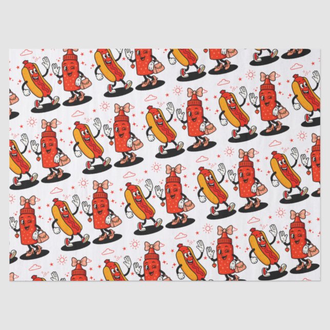 I Squirt On Juicy Wieners Adult Humor Funny Tissue Paper (Front)