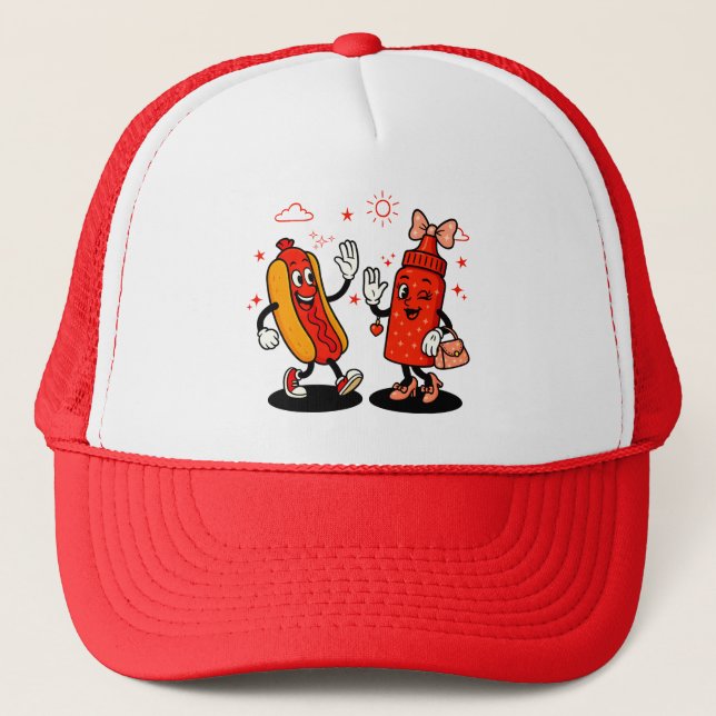 I Squirt On Juicy Wieners Adult Humor Funny Trucker Hat (Front)