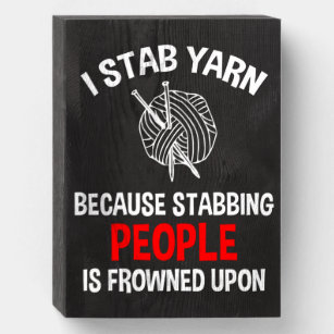 Life's Too Short For Cheap Yarn Plaque, Zazzle