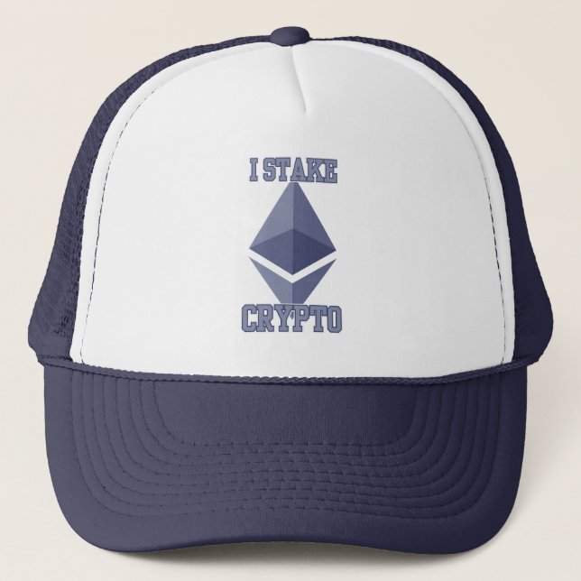 I Stake Crypto Ethereum Validator Vision Builders Trucker Hat (Front)