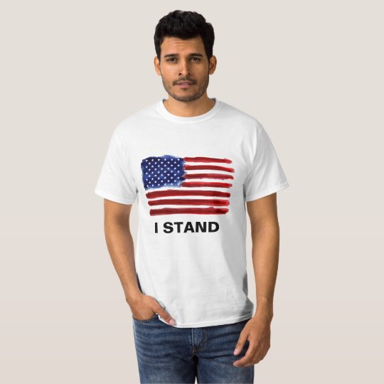 I Stand - American Flag T-Shirt | Zazzle.com