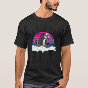 I Stand Bi It Opossum Bisexual Pride Flag Rainbow T-Shirt