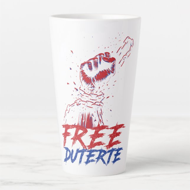 I Stand For Duterte Free DU30 Free Duterte Latte Mug (Front)