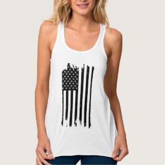 I stand for my country Woman's Racerback T-shirt