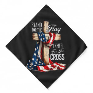 I Stand For The Flag And Kneel For The Cross Bandana