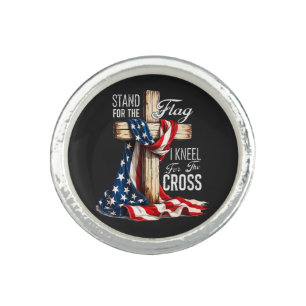 I Stand For The Flag And Kneel For The Cross Ring