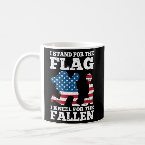 I Stand For The Flag I Kneel For The Fallen Coffee Mug