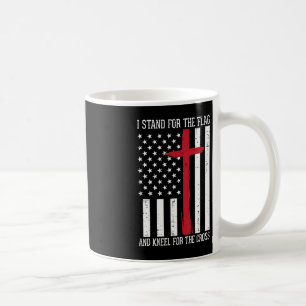 I Stand For The Flag Kneel For Cross Memorial Day Coffee Mug