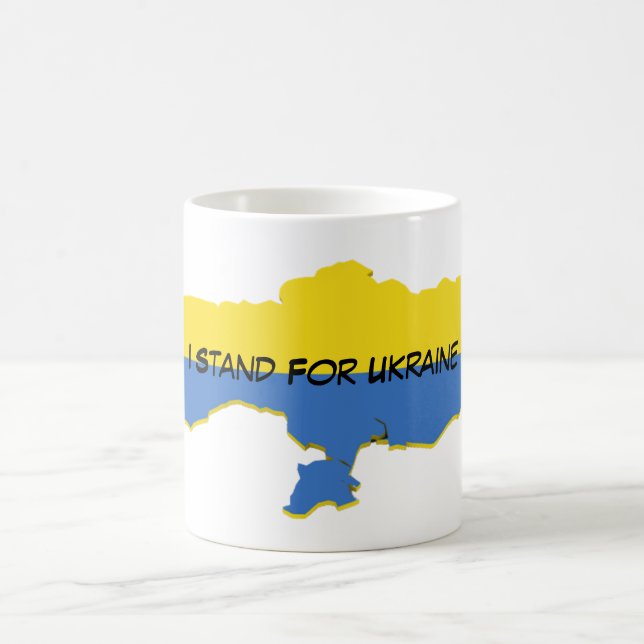 I Stand For ukraine  coffee mug (Center)