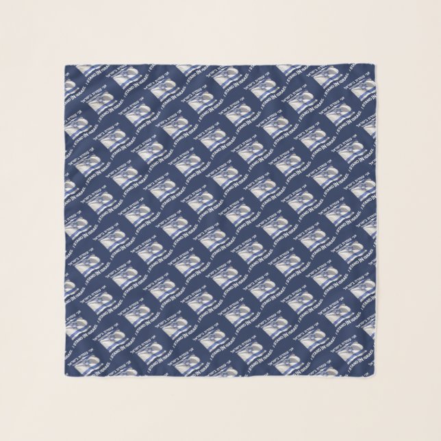 I Stand In Israel - For Her Scarf (Front (Horizontal))