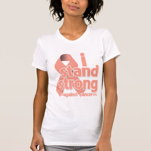 I Stand Strong Against Uterine Cancer T_Shirt