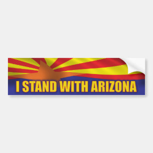 I stand with Arizona Bumper Sticker