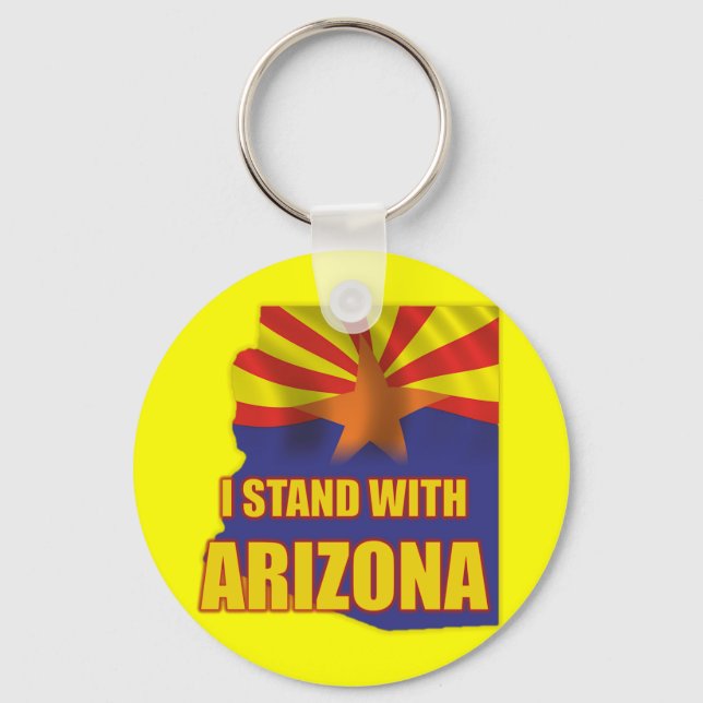 I stand with Arizona Keychain (Front)
