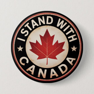 I stand with Canada Button