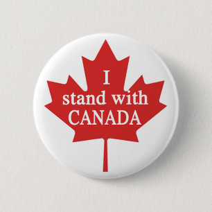 I stand with Canada Button