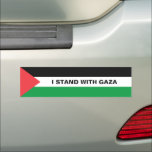 I stand with Gaza custom text Palestine flag Car Magnet<br><div class="desc">I stand with Gaza custom text Palestine flag Car Magnet.
Fully customizable white text,  or you can just delete it.
Show your Palestine pride with these patriotic flag Car Magnets.
Check the rest of the collection for more coordinating and matching items.</div>