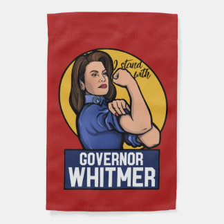 I stand with Governor Whitmer Garden Flag