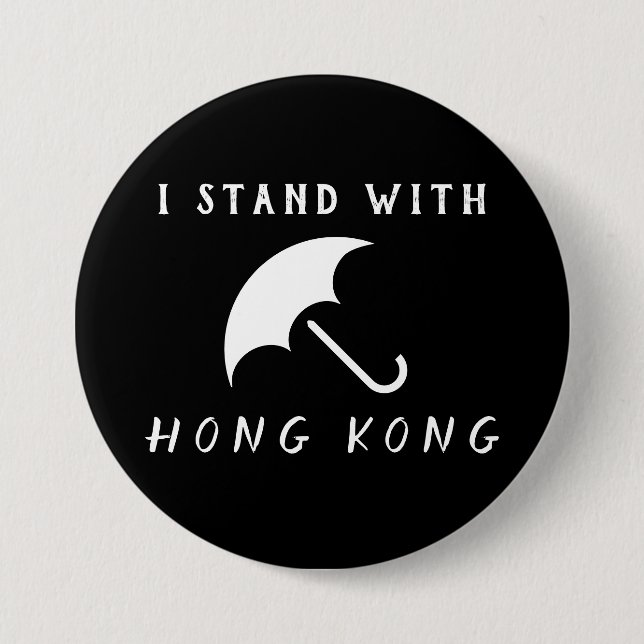 I Stand With Hong Kong Button (Front)