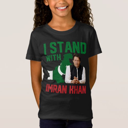 I Stand With Imran Khan PTI Party Pakistan Support T_Shirt
