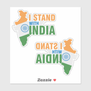 I stand with India II Sticker